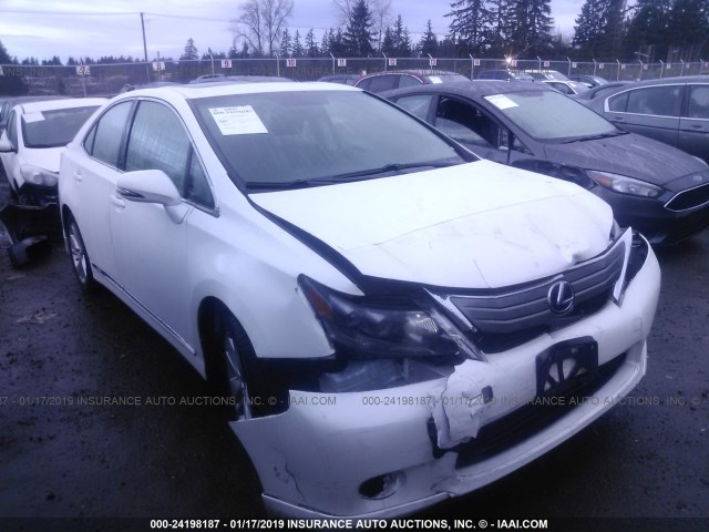 JTHBB1BA0A2006058 - 2010 LEXUS HS 250H WHITE photo 1