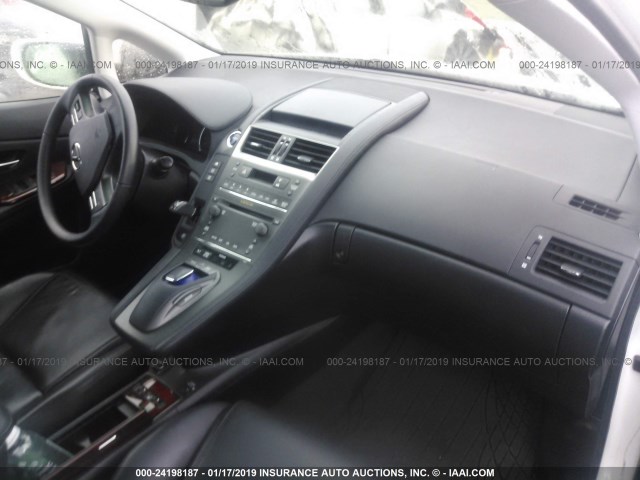 JTHBB1BA0A2006058 - 2010 LEXUS HS 250H WHITE photo 5