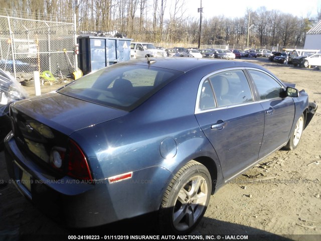 1G1ZC5EB6AF157674 - 2010 CHEVROLET MALIBU 1LT ლურჯი ფოტო 4