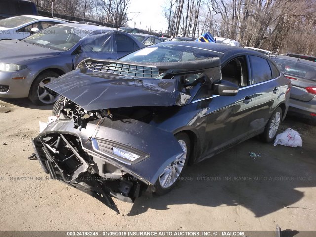 1FADP3J20GL275512 - 2016 FORD FOCUS TITANIUM GRAY photo 2