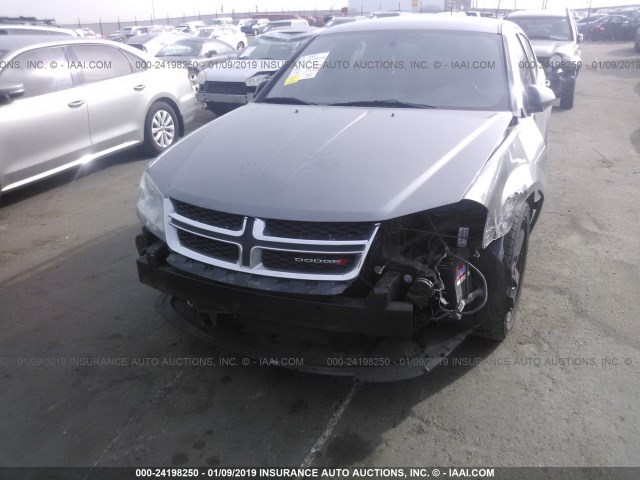 1C3CDZCBXCN238467 - 2012 DODGE AVENGER SXT GRAY photo 6