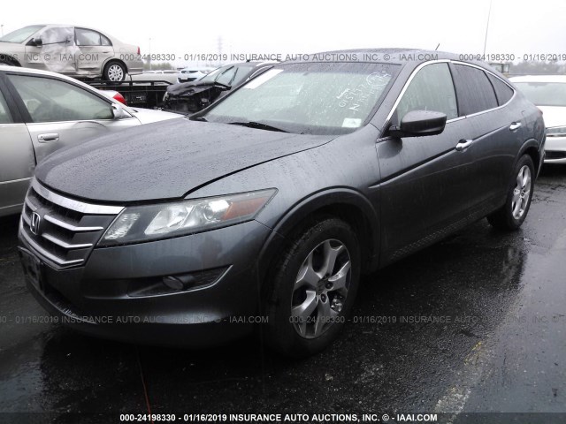 5J6TF1H55AL015797 - 2010 HONDA ACCORD CROSSTOUR EXL GRAY photo 2