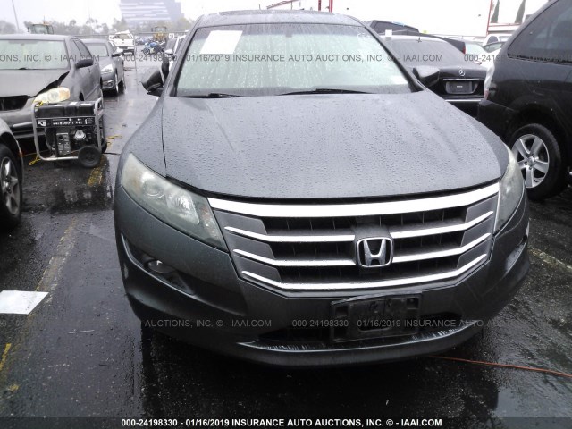 5J6TF1H55AL015797 - 2010 HONDA ACCORD CROSSTOUR EXL GRAY photo 6