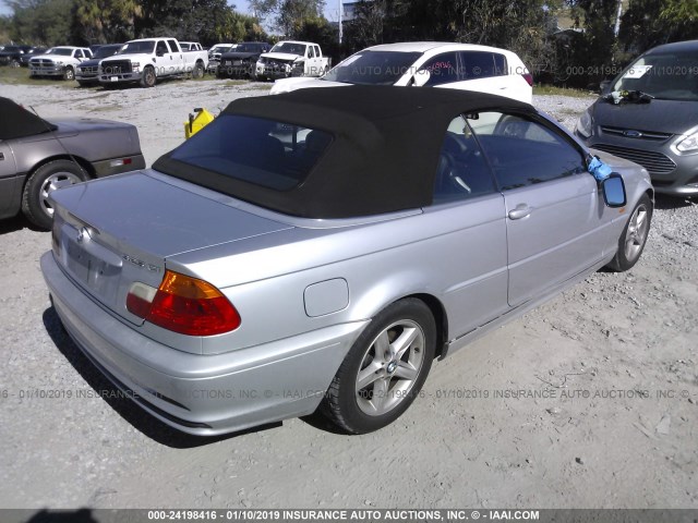 WBABS33473PG89128 - 2003 BMW 325 CI SILVER photo 4