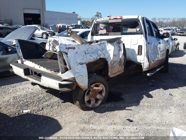 1GCVKSEC7FZ420972 - 2015 CHEVROLET SILVERADO K1500 LTZ WHITE photo 4