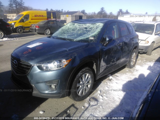 JM3KE4CY5G0874848 - 2016 MAZDA CX-5 TOURING 蓝色 照片 2
