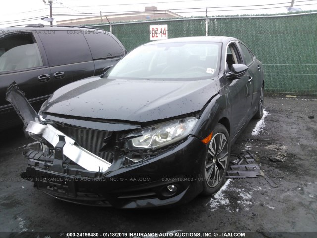 2HGFC1F78GH634580 - 2016 HONDA CIVIC EXL BLACK photo 2