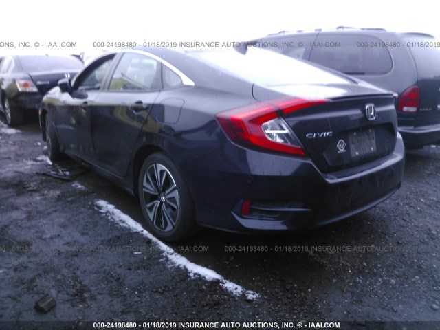 2HGFC1F78GH634580 - 2016 HONDA CIVIC EXL BLACK photo 3