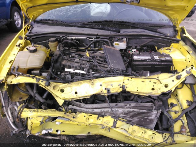 3FAFP37NX5R107479 - 2005 FORD FOCUS ZX5 YELLOW photo 10