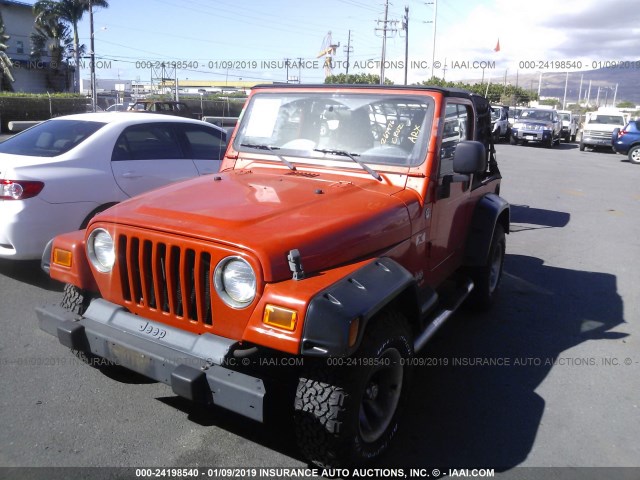 1J4FA39SX6P740937 - 2006 JEEP WRANGLER X ORANGE photo 2