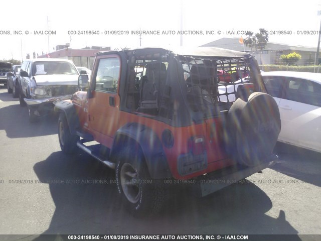 1J4FA39SX6P740937 - 2006 JEEP WRANGLER X ORANGE photo 3