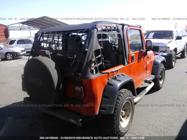 1J4FA39SX6P740937 - 2006 JEEP WRANGLER X ORANGE photo 4