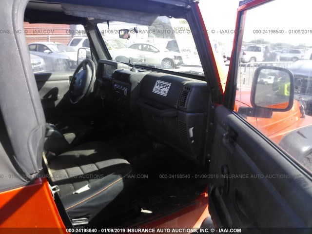 1J4FA39SX6P740937 - 2006 JEEP WRANGLER X ORANGE photo 5