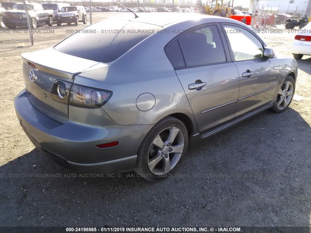 JM1BK323061531293 - 2006 MAZDA 3 S GRAY photo 4