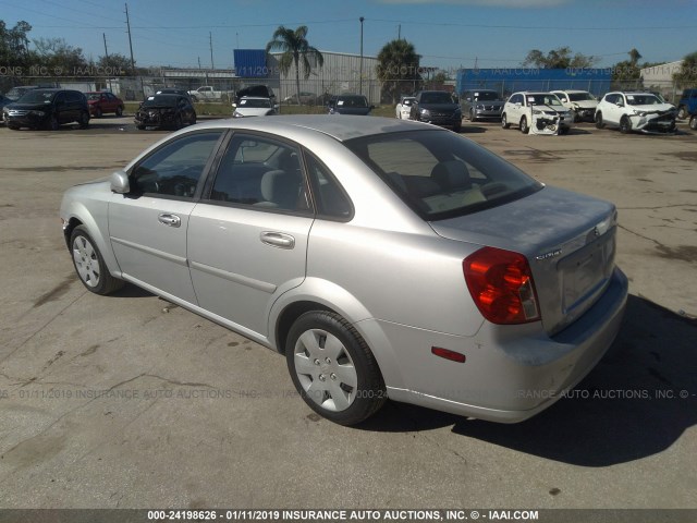 KL5JD56Z86K38875 - 2006 SUZUKI FORENZA SILVER photo 3