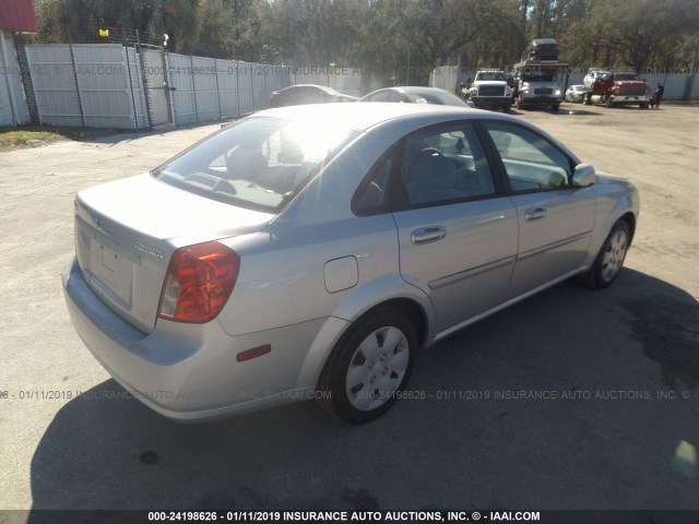 KL5JD56Z86K38875 - 2006 SUZUKI FORENZA SILVER photo 4