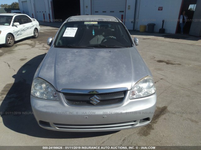 KL5JD56Z86K38875 - 2006 SUZUKI FORENZA SILVER photo 6