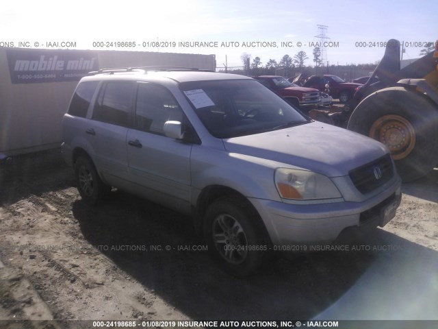 2HKYF18683H510975 - 2003 HONDA PILOT GRAY photo 1