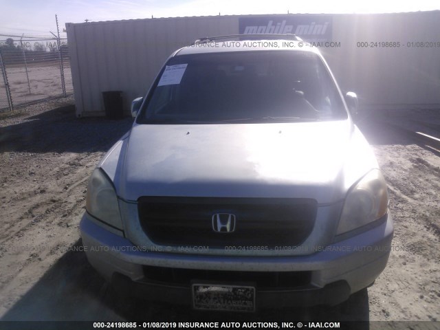 2HKYF18683H510975 - 2003 HONDA PILOT GRAY photo 6