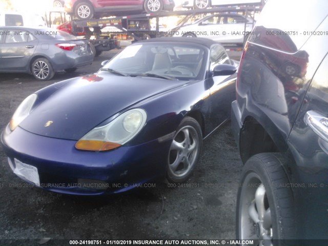 WP0CA2989XU620377 - 1999 PORSCHE BOXSTER BLUE photo 2