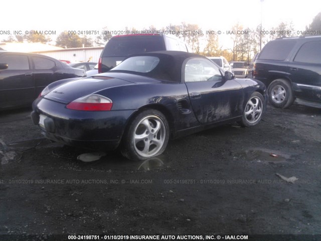 WP0CA2989XU620377 - 1999 PORSCHE BOXSTER BLUE photo 4