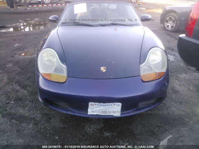 WP0CA2989XU620377 - 1999 PORSCHE BOXSTER BLUE photo 6