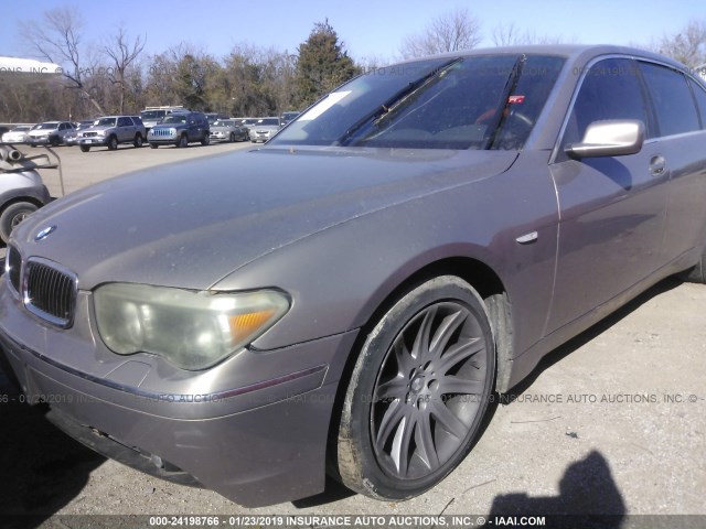 WBAGN63493DR15599 - 2003 BMW 745 LI GRAY photo 6