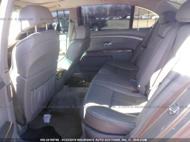 WBAGN63493DR15599 - 2003 BMW 745 LI GRAY photo 8