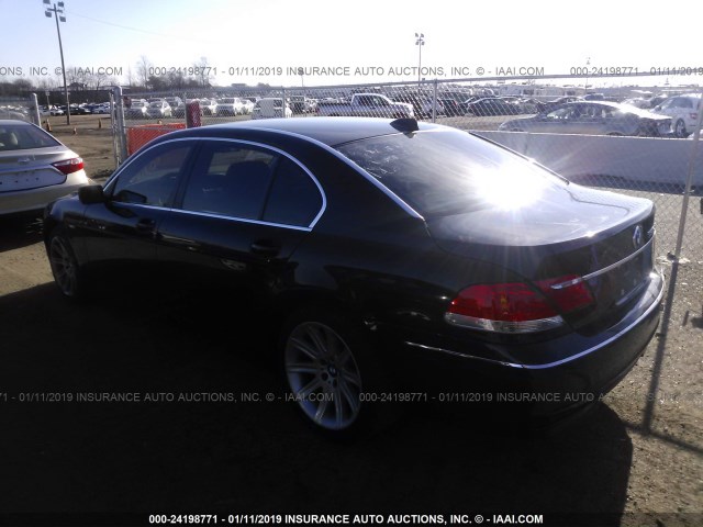 WBAHN83576DT59970 - 2006 BMW 750 LI BLACK photo 3