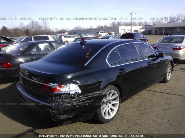 WBAHN83576DT59970 - 2006 BMW 750 LI BLACK photo 4