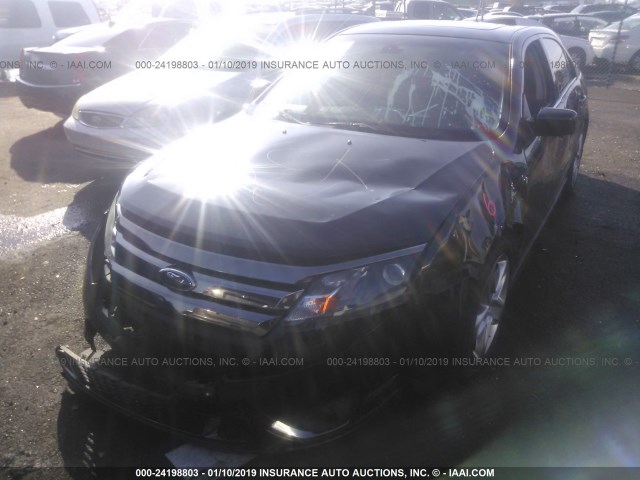 3FAHP0KC5CR397866 - 2012 FORD FUSION SPORT BLACK photo 6