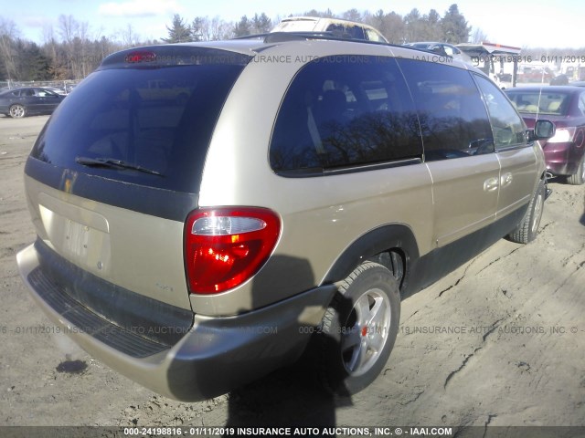 2D4GP44L65R326018 - 2005 DODGE GRAND CARAVAN SXT TAN photo 4