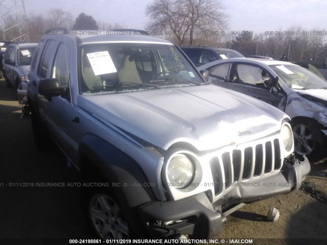 1J4GL48K33W531398 - 2003 JEEP LIBERTY SPORT/FREEDOM SILVER photo 1