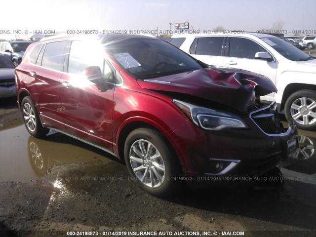 LRBFXCSA0KD006808 - 2019 BUICK ENVISION ESSENCE RED photo 1