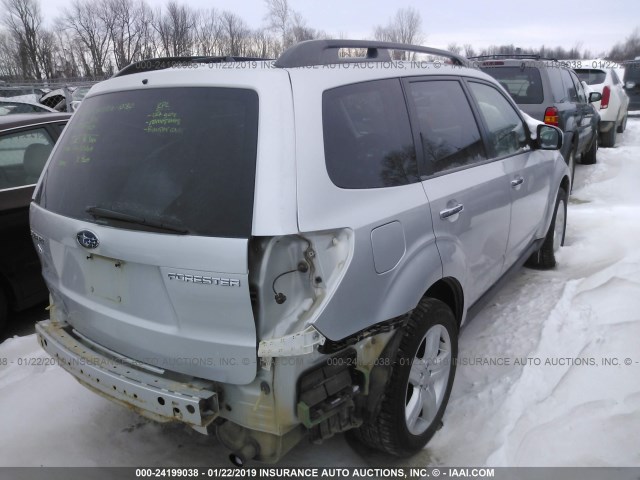 JF2SH63689G709415 - 2009 SUBARU FORESTER 2.5X PREMIUM SILVER photo 4