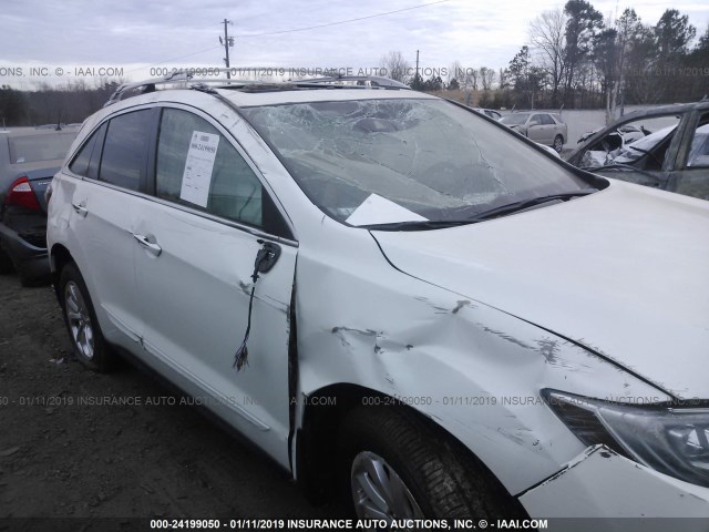 5J8TB3H56GL003889 - 2016 ACURA RDX TECHNOLOGY WHITE photo 6