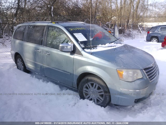 2A8HR64X49R577872 - 2009 CHRYSLER TOWN & COUNTRY LIMITED BLUE photo 1