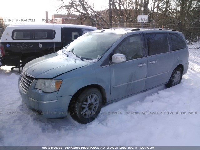 2A8HR64X49R577872 - 2009 CHRYSLER TOWN & COUNTRY LIMITED BLUE photo 2