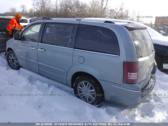 2A8HR64X49R577872 - 2009 CHRYSLER TOWN & COUNTRY LIMITED BLUE photo 3