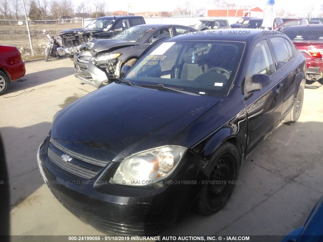 1G1AD5F52A7171326 - 2010 CHEVROLET COBALT 1LT BLACK photo 2