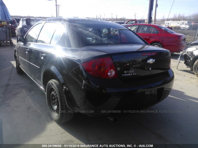 1G1AD5F52A7171326 - 2010 CHEVROLET COBALT 1LT BLACK photo 3