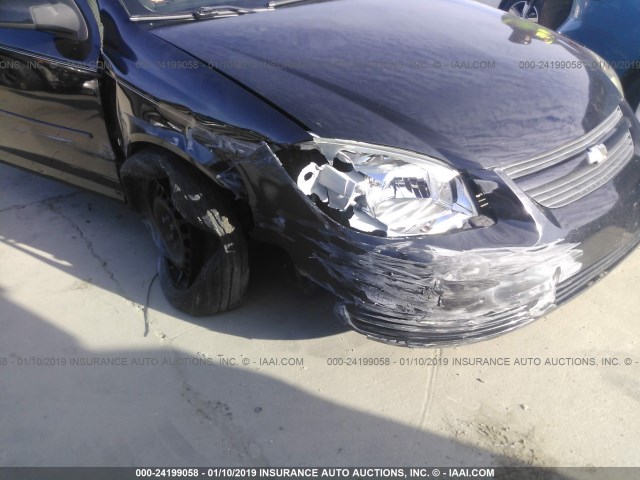 1G1AD5F52A7171326 - 2010 CHEVROLET COBALT 1LT BLACK photo 6