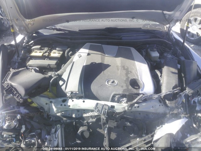 JTHBE1D29E5005007 - 2014 LEXUS IS 350 GRAY photo 10