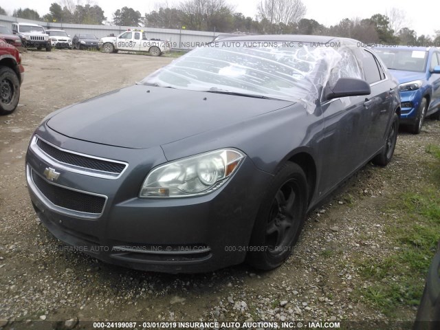 1G1ZG57BX9F259976 - 2009 CHEVROLET MALIBU LS GRAY photo 2