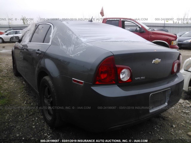 1G1ZG57BX9F259976 - 2009 CHEVROLET MALIBU LS GRAY photo 3