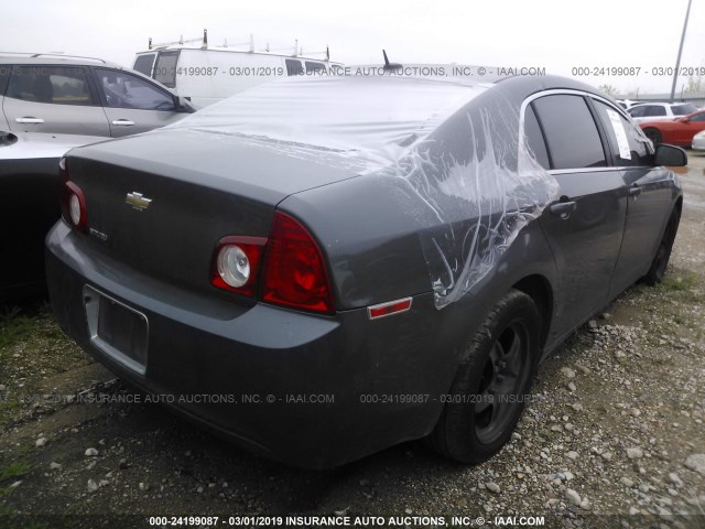 1G1ZG57BX9F259976 - 2009 CHEVROLET MALIBU LS GRAY photo 4