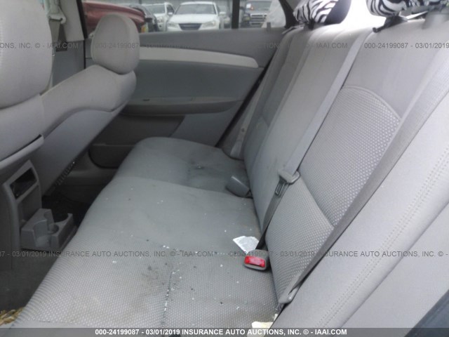 1G1ZG57BX9F259976 - 2009 CHEVROLET MALIBU LS GRAY photo 8