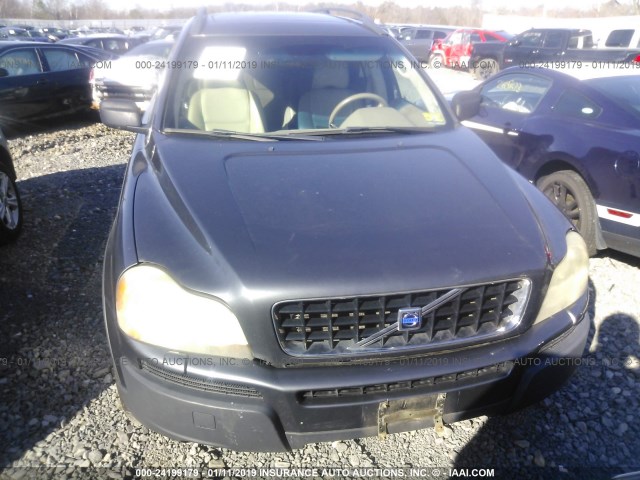 YV1CZ911651148924 - 2005 VOLVO XC90 T6 GRAY photo 6