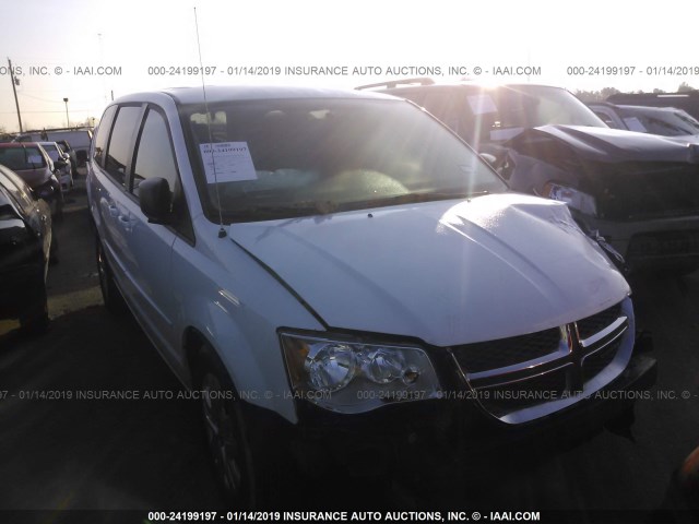 2C4RDGBG4HR707635 - 2017 DODGE GRAND CARAVAN SE WHITE photo 1