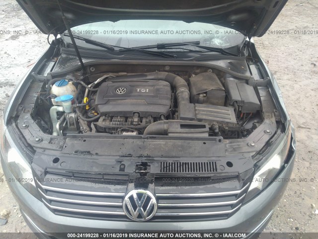 1VWAT7A30EC100437 - 2014 VOLKSWAGEN PASSAT S GRAY photo 10